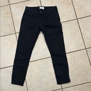 Aeropostale Women's Black Cropped Ankle Jeans